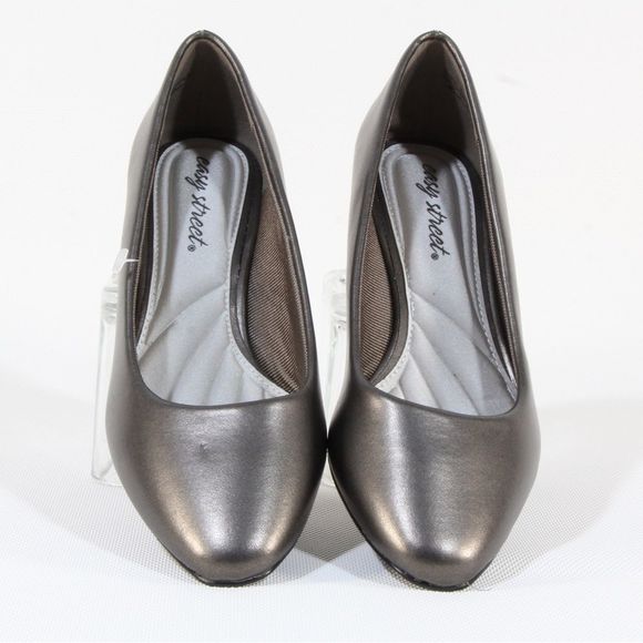 Easy Street Women's Pewter Ballari Pumps Size 6.5 WW NWOT - Picture 1 of 8